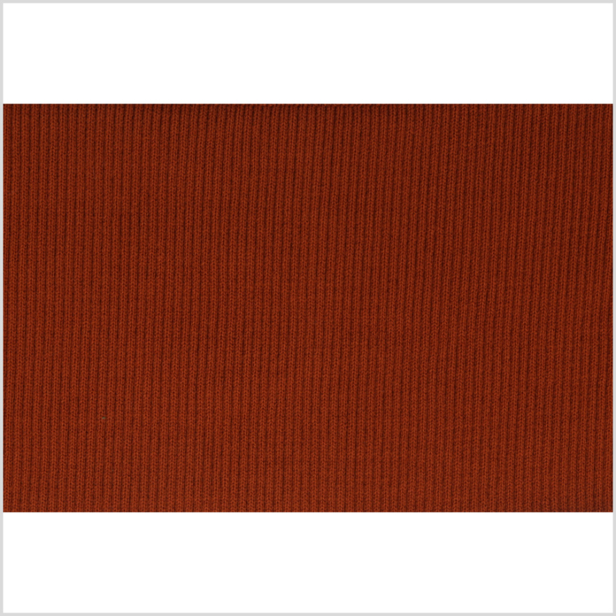 Texas Orange Rib Knit Trim - 7 x 38 | Mood Fabrics