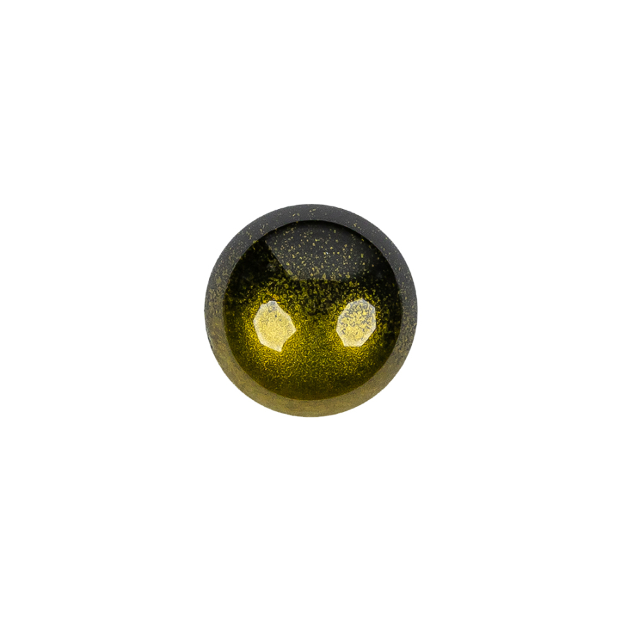 Italian Metallic Yellow Shank Back Button - 20L/12.5mm | Mood Fabrics