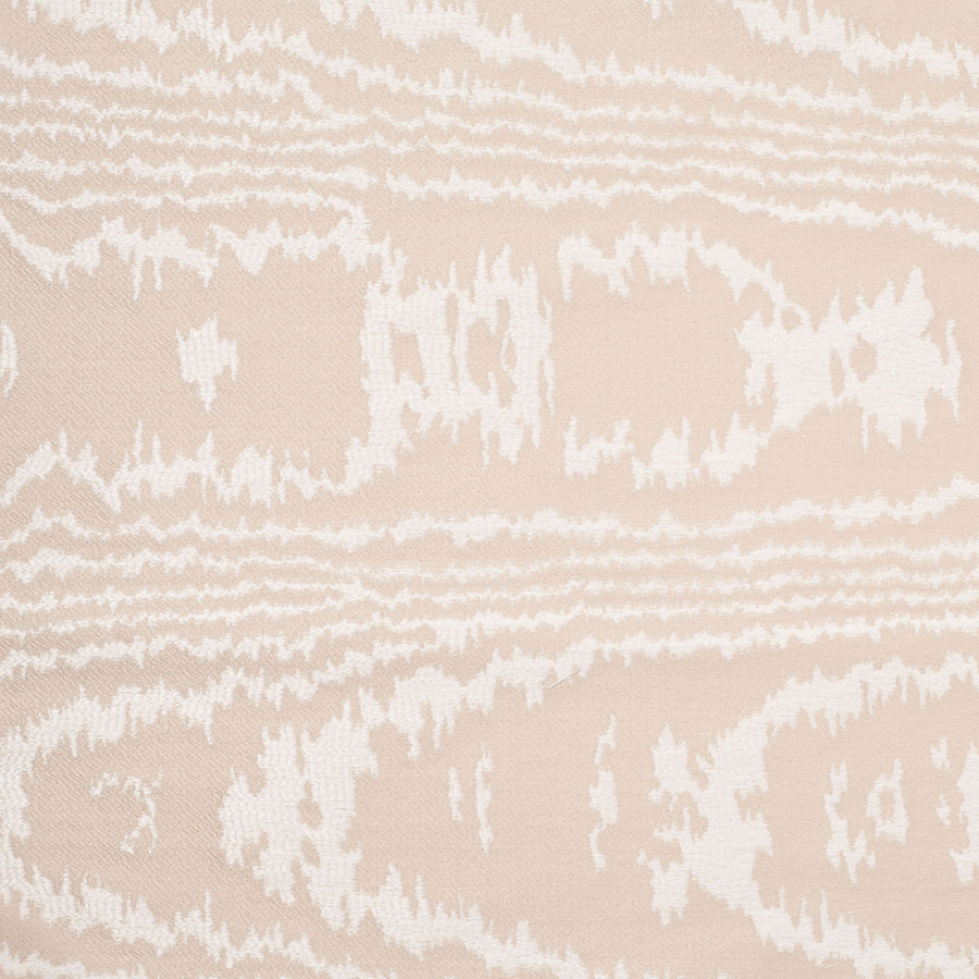 Turkish Taupe Moire-Like Polyester Woven | Mood Fabrics