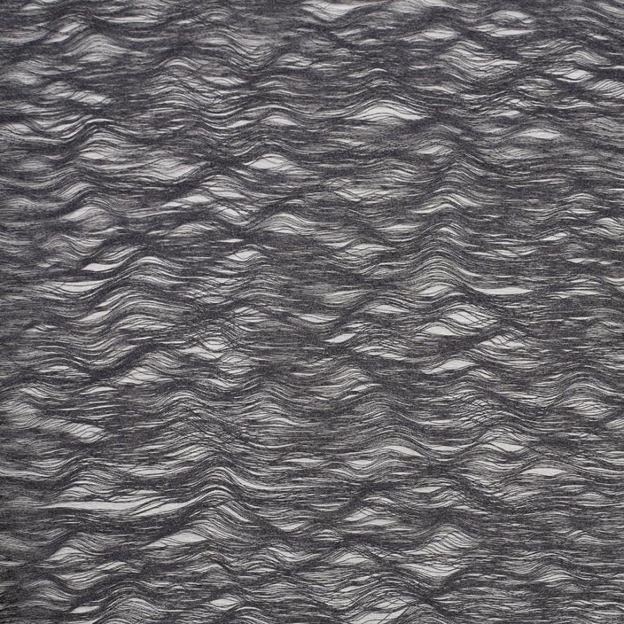 Turkish Black Novelty Polyester Sheer | Mood Fabrics