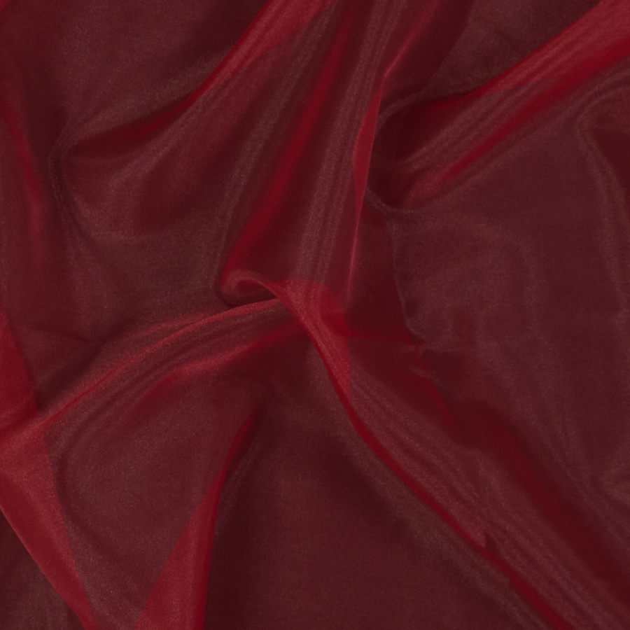 Red 2-Ply Polyester Organza | Mood Fabrics