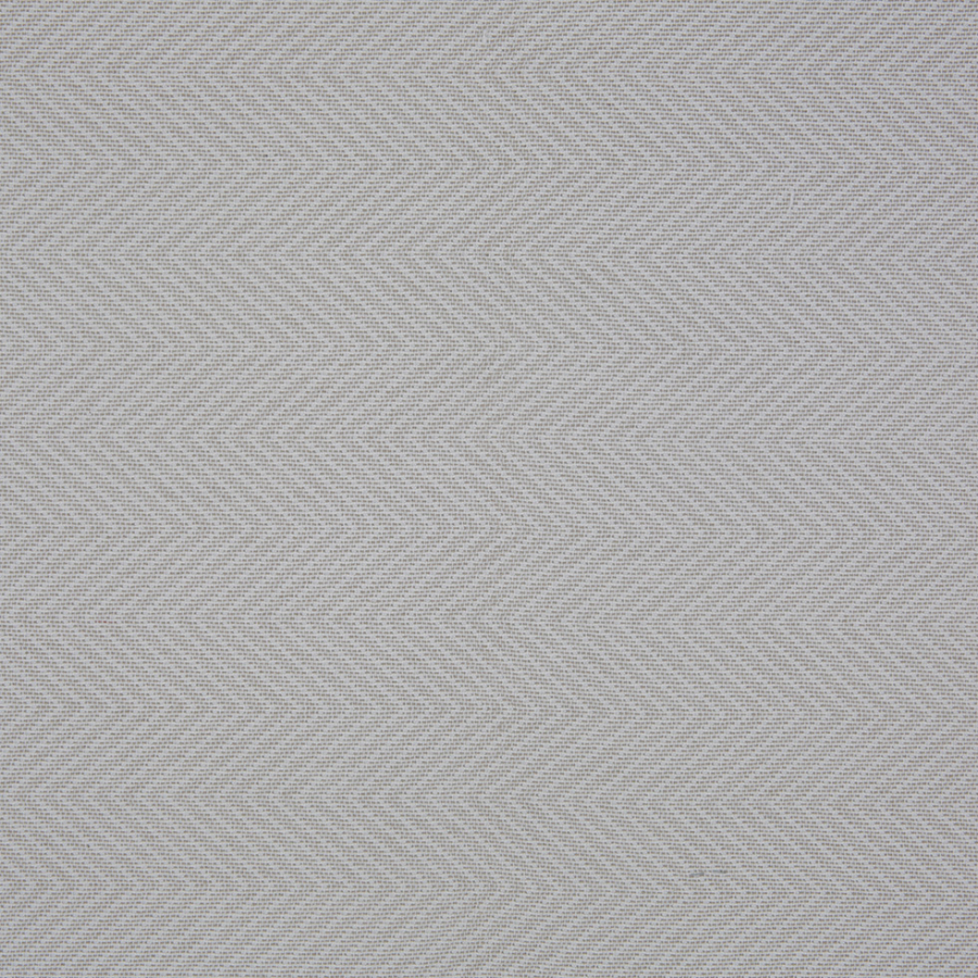Spanish Ivory Zig-Zag Polyester Blended Woven | Mood Fabrics
