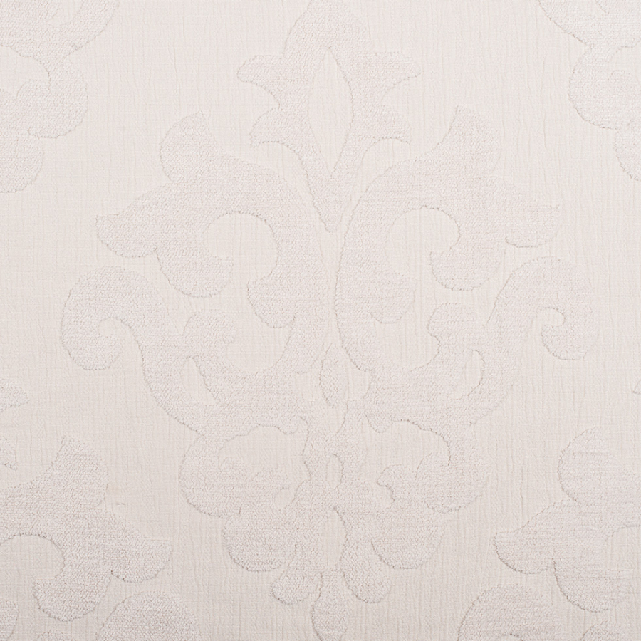 Snow Cut-Out Damask Chenille | Mood Fabrics