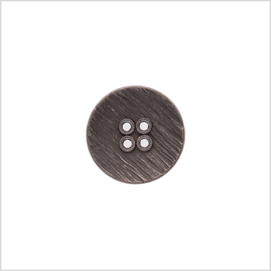 Italian Silver Zamac Embossed Button - 32L/20mm | Mood Fabrics