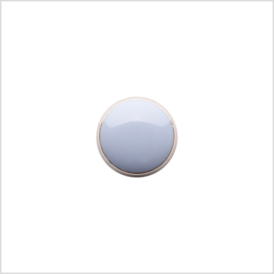 Italian Light Blue Shank Back Button - 17L/10.5mm | Mood Fabrics