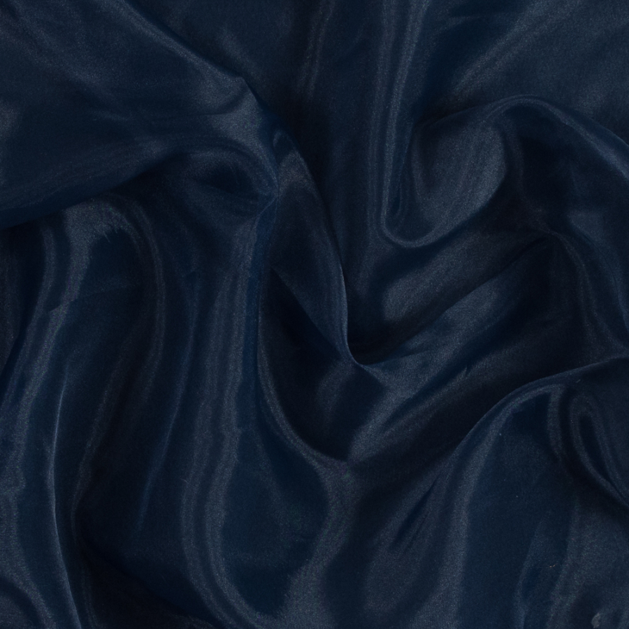 Navy 2-Ply Polyester Organza | Mood Fabrics