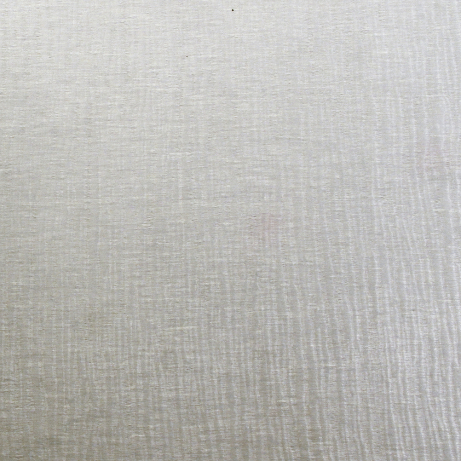 Ivory Organic Stripes Polyester-Cotton Woven | Mood Fabrics