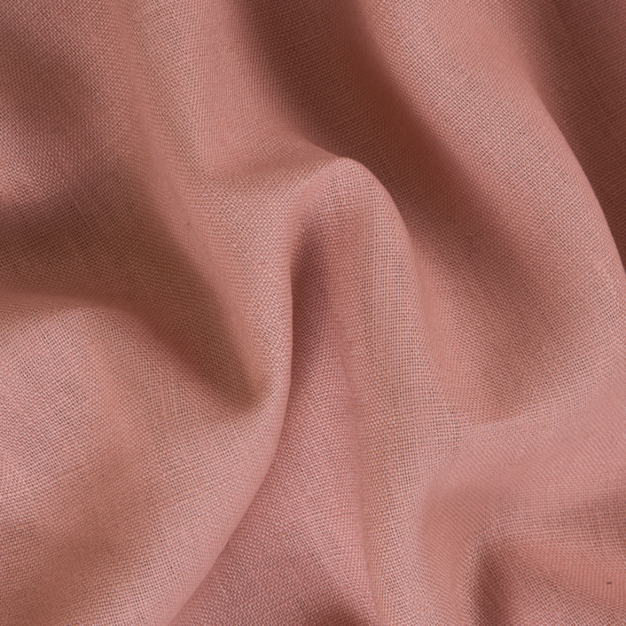 Light Pink Woven Linen Suiting | Mood Fabrics