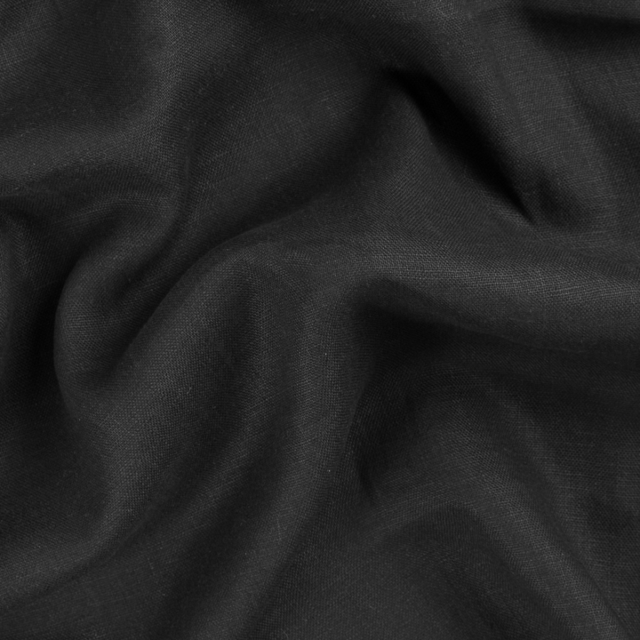 Navy Woven Linen Suiting | Mood Fabrics