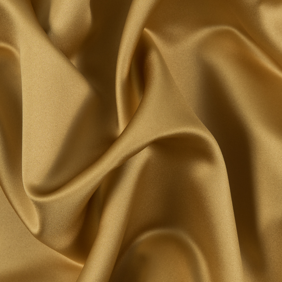 Mimosa Yellow Polyester Satin | Mood Fabrics
