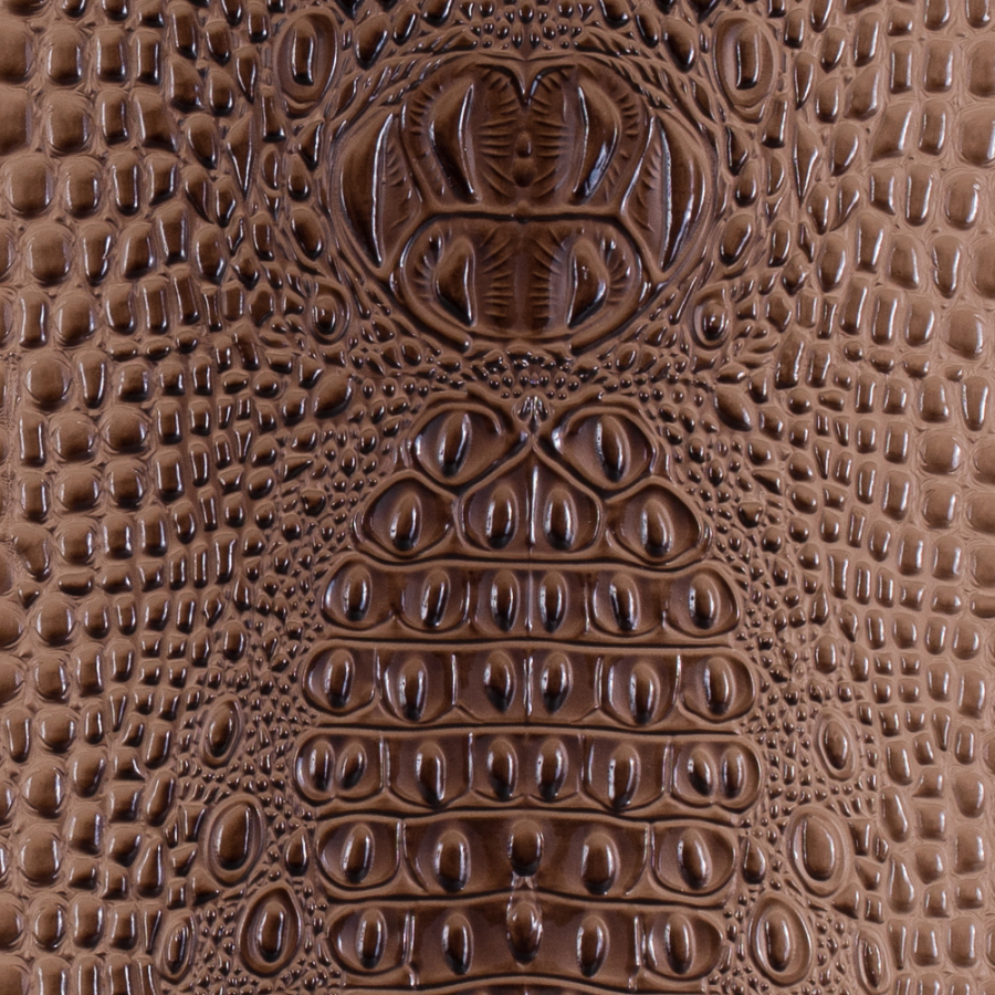 Chocolate Crocodile Vinyl | Mood Fabrics