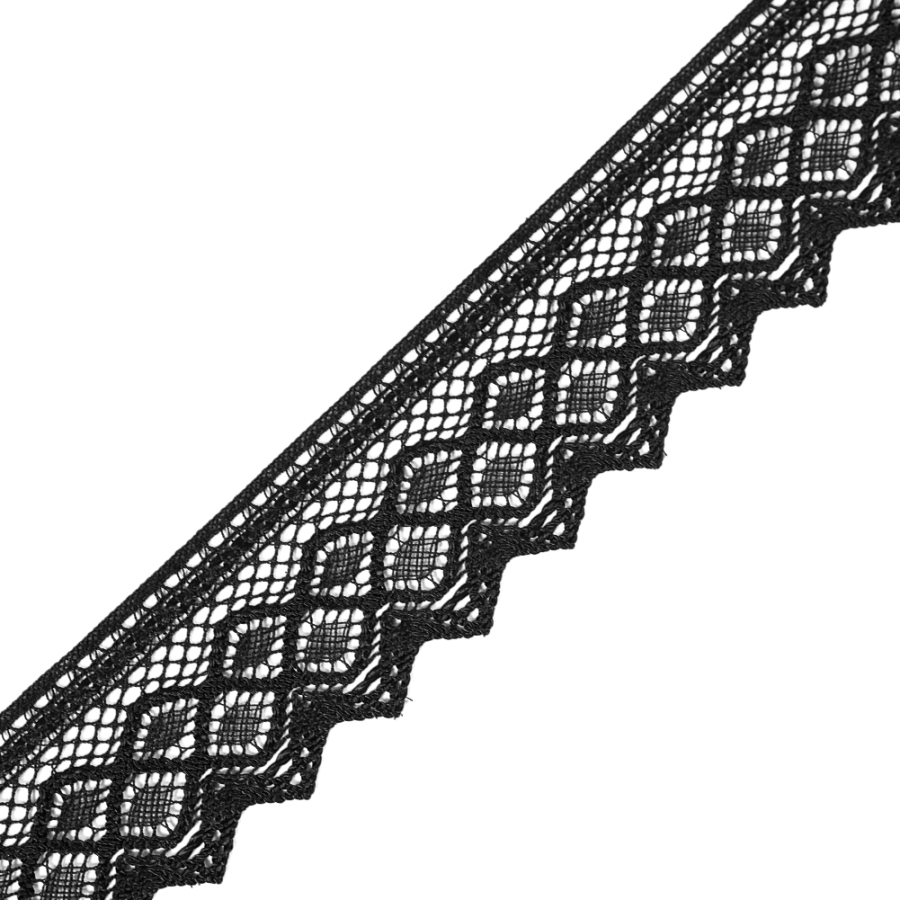 Black Crochet Trim - 2 | Mood Fabrics
