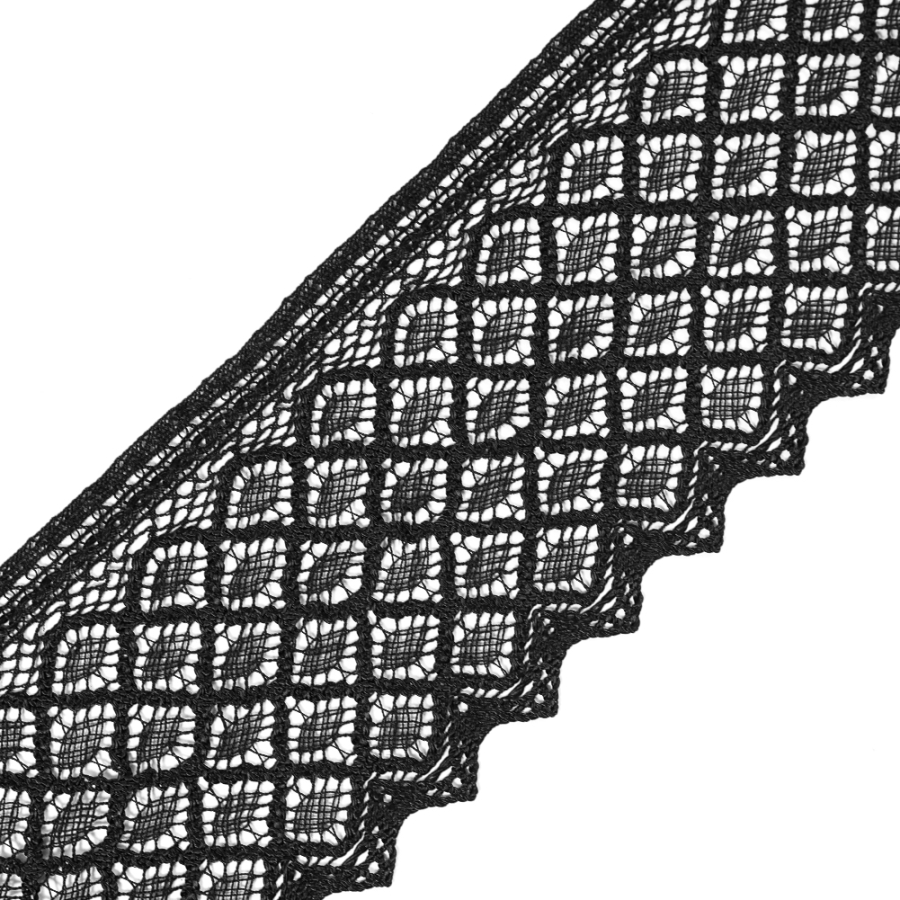 Black Crochet Trim - 4 | Mood Fabrics