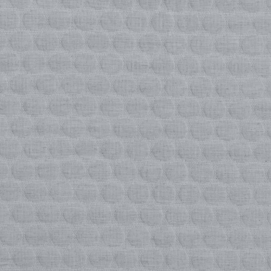 Gray Circular Quilted Upholstery Woven | Mood Fabrics