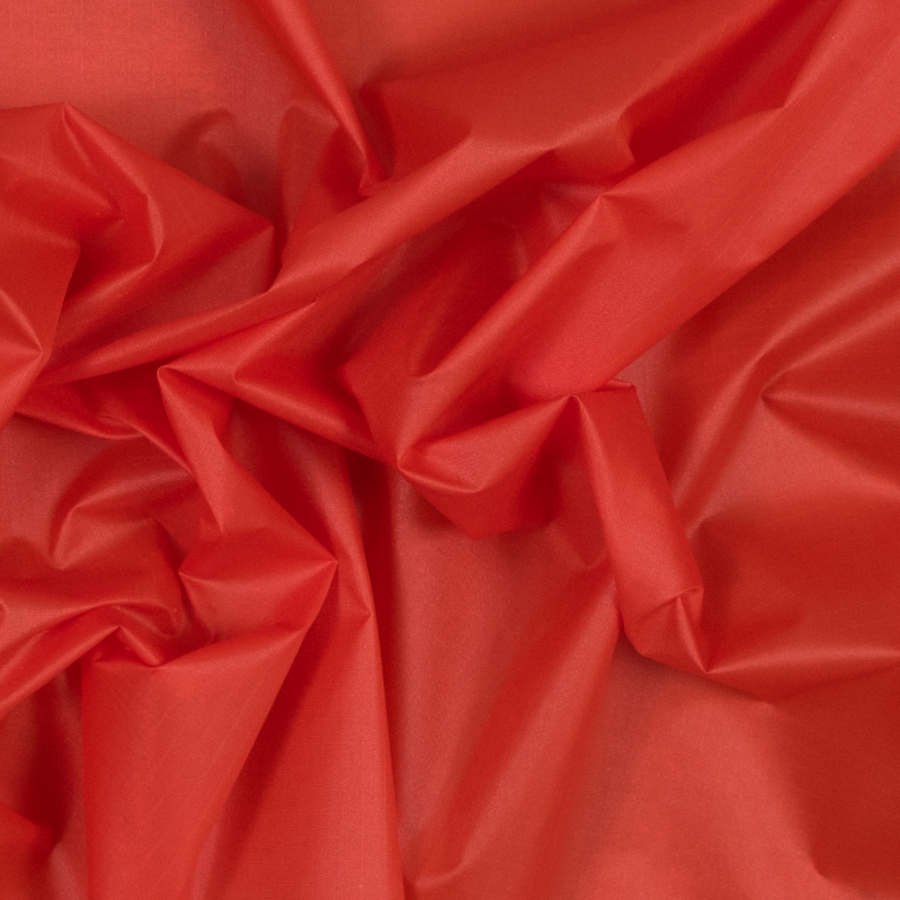 Orange 70 Denier Square Nylon Ripstop | Mood Fabrics