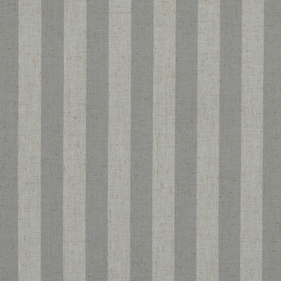 Fog Awning Striped Polyester and Linen Woven | Mood Fabrics