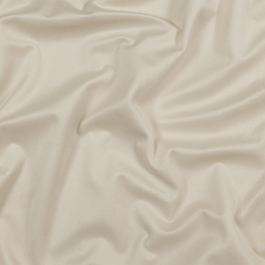 Tofu Creamy Polyester Velvet | Mood Fabrics