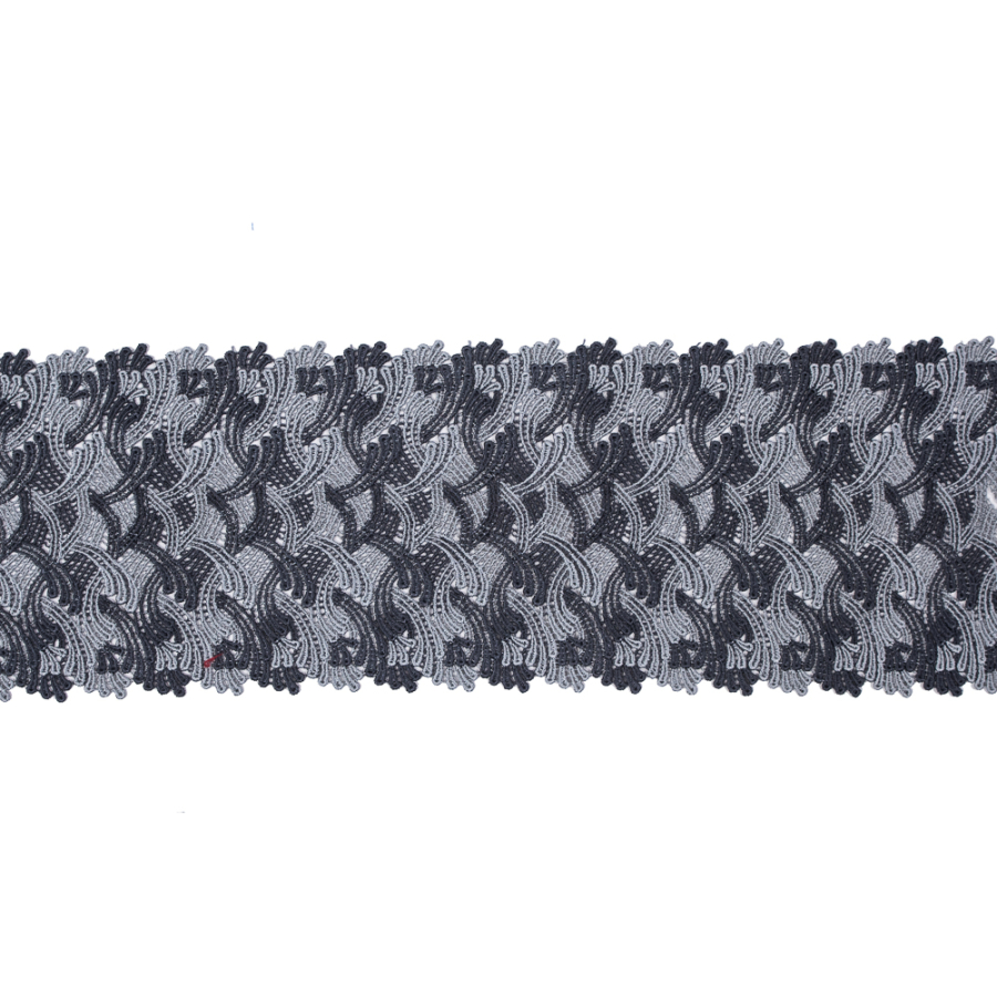 Pavement Gray Venise Lace Trim - 6 | Mood Fabrics