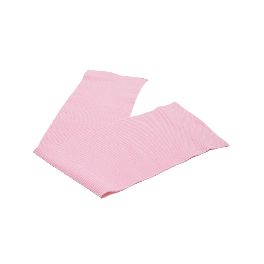 Baby Pink Sparkle Rib Knit Trim - 7 x 29 | Mood Fabrics