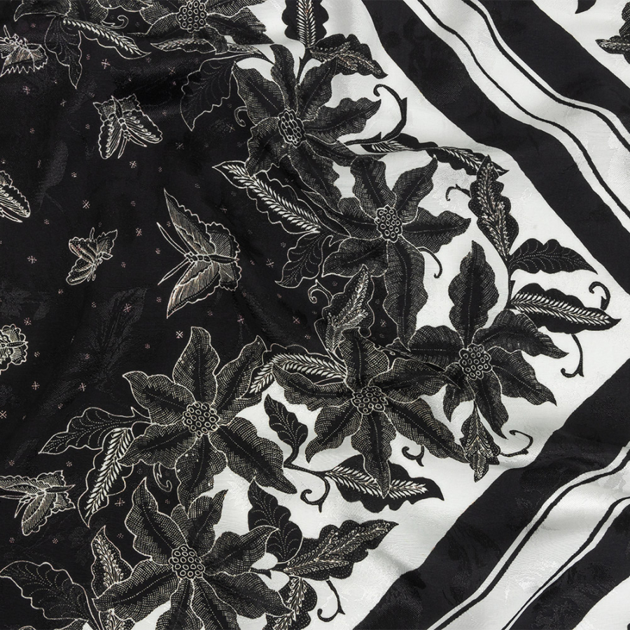 Mood Exclusive Black Tie Butterfly Rayon Jacquard | Mood Fabrics