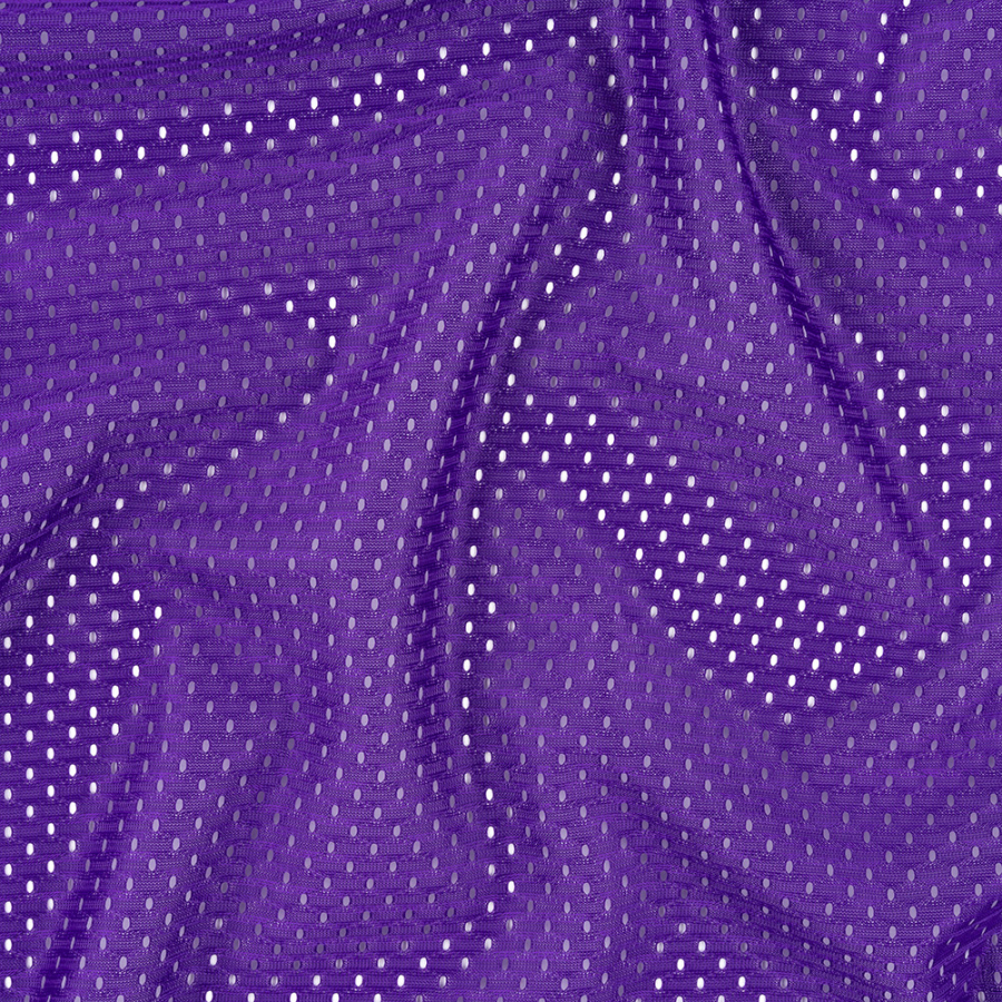 Heracles Purple Polyester Athletic Mesh | Mood Fabrics