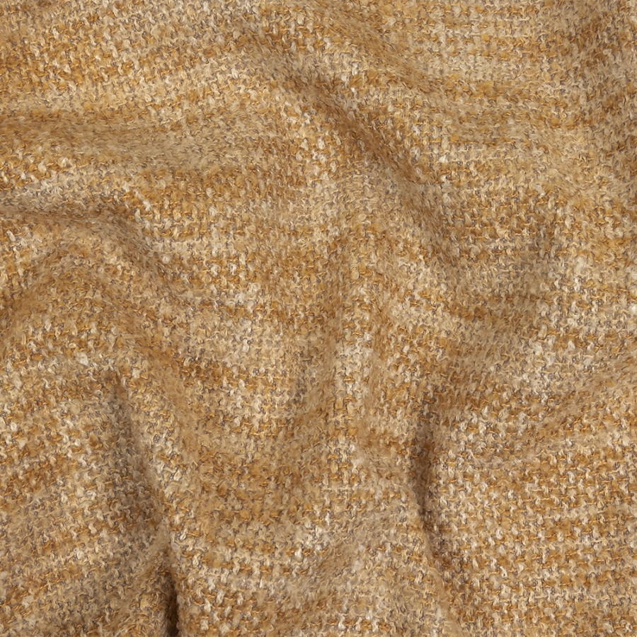 Honey Tweedy Upholstery Boucle | Mood Fabrics