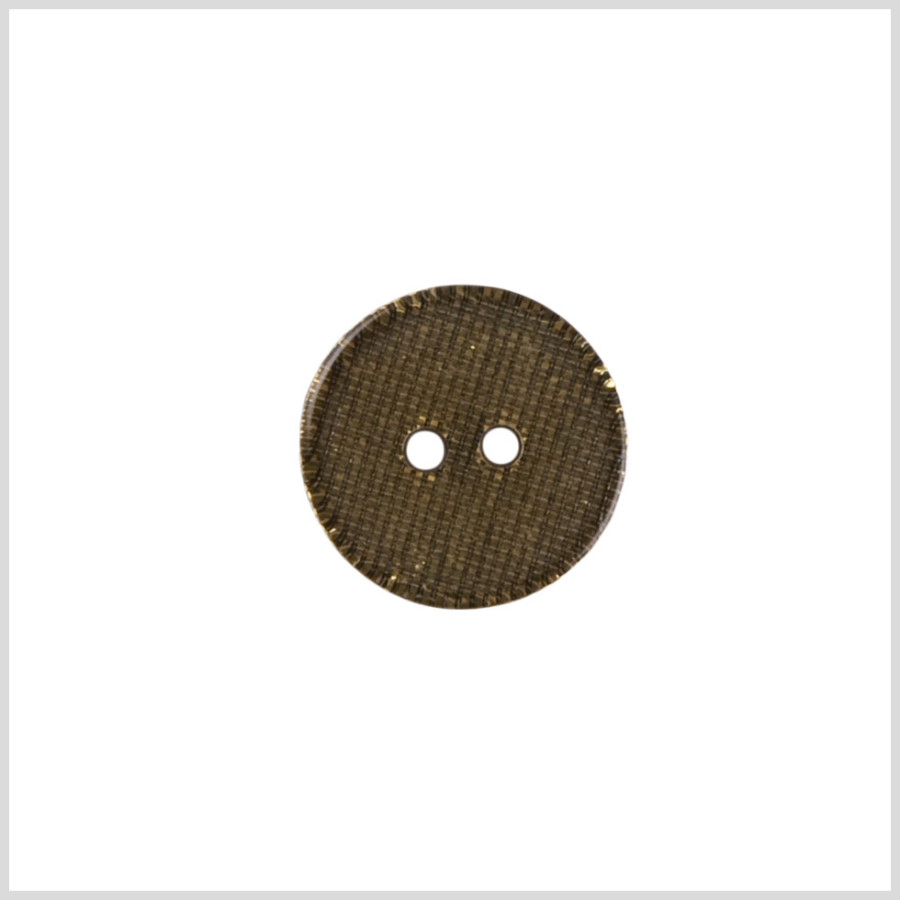 Gold Plastic Button - 24L/15mm | Mood Fabrics