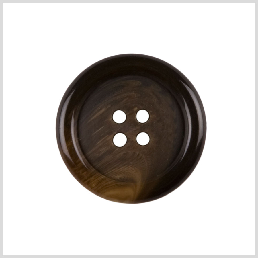 Brown Plastic Button - 44L/28mm | Mood Fabrics