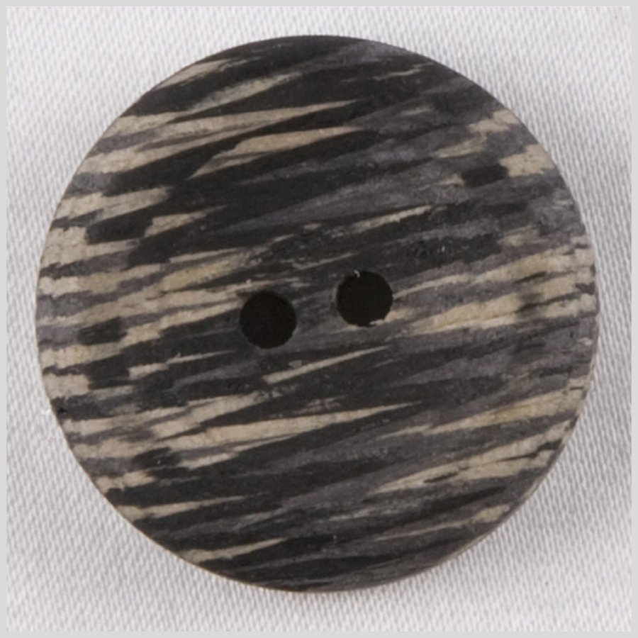 Brown Wood Button - 36L/23mm | Mood Fabrics