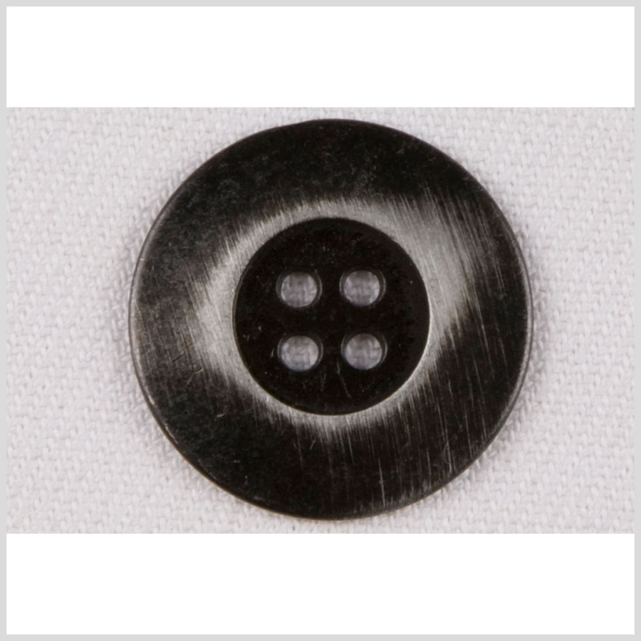Gunmetal Metal Button - 24L/15mm | Mood Fabrics