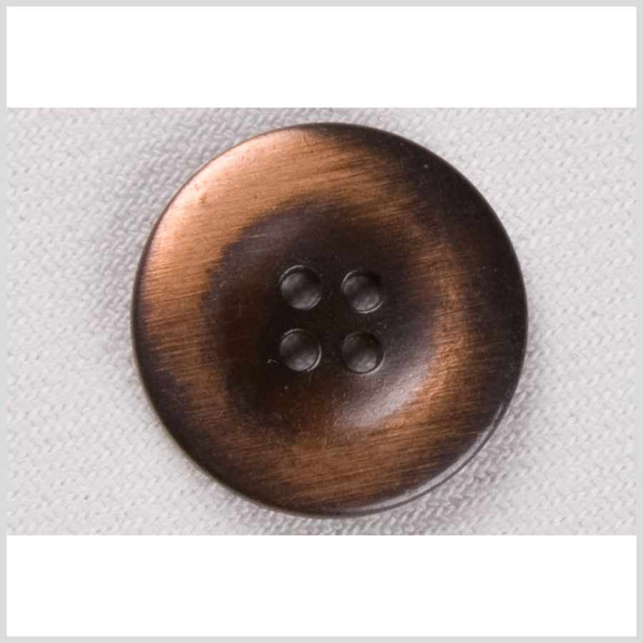 Copper Copper Metal Button - 24L/15mm | Mood Fabrics