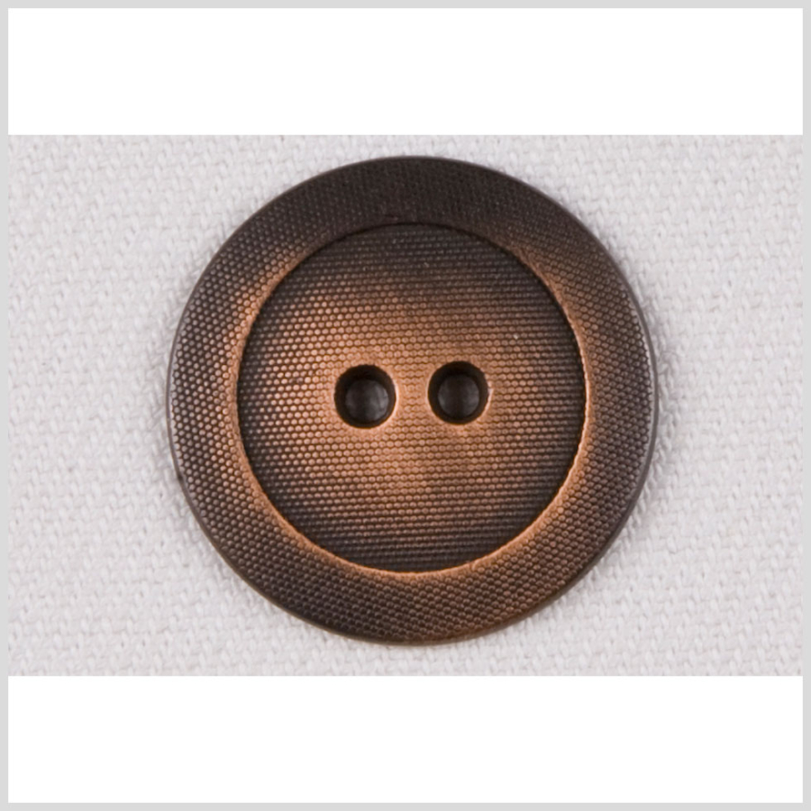 Copper Copper Metal Button - 36L/23mm | Mood Fabrics