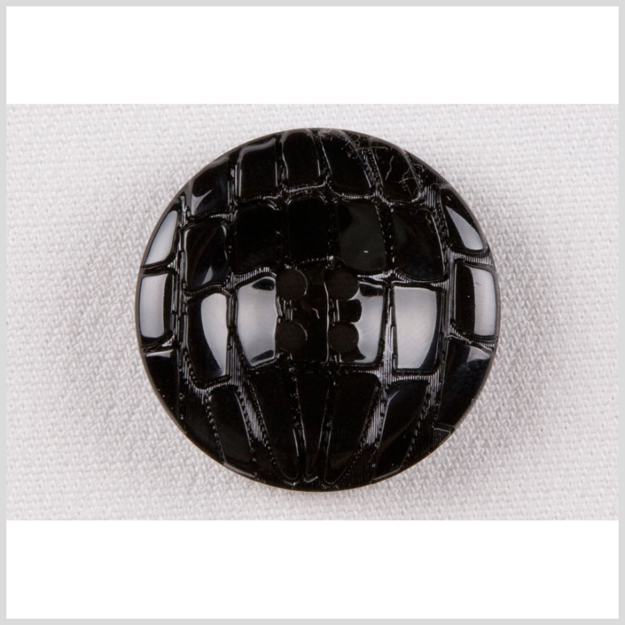Black Plastic Button - 44L/28mm | Mood Fabrics