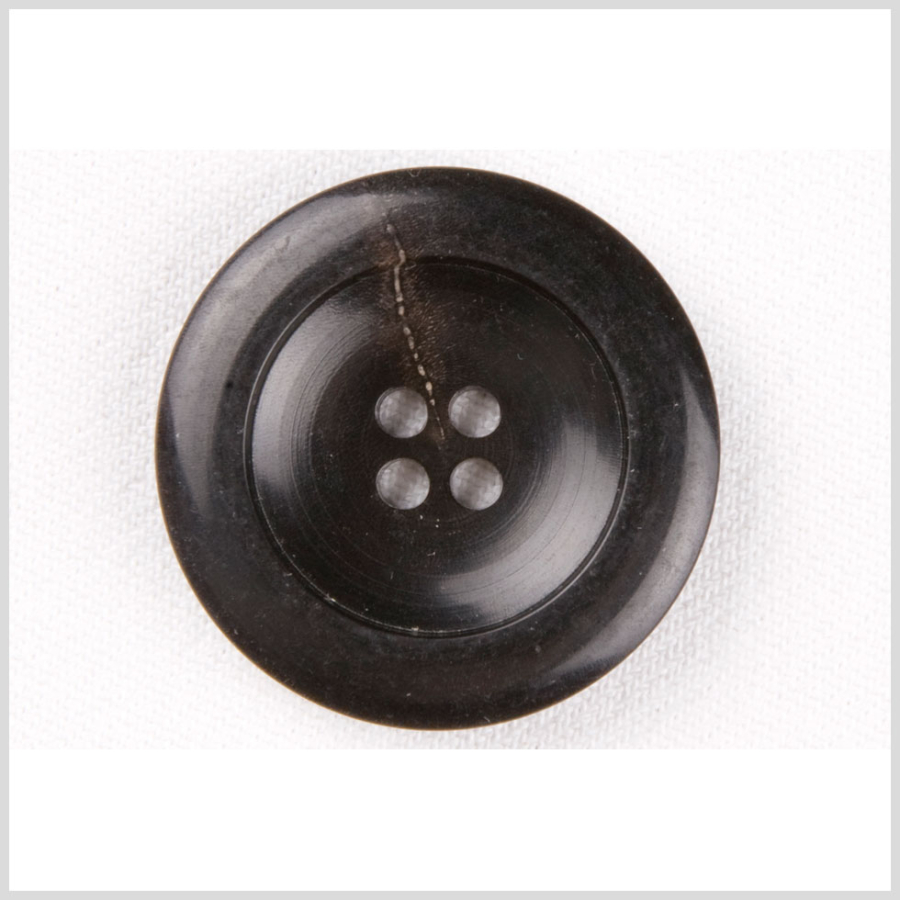 Black Plastic Button - 54L/34mm | Mood Fabrics