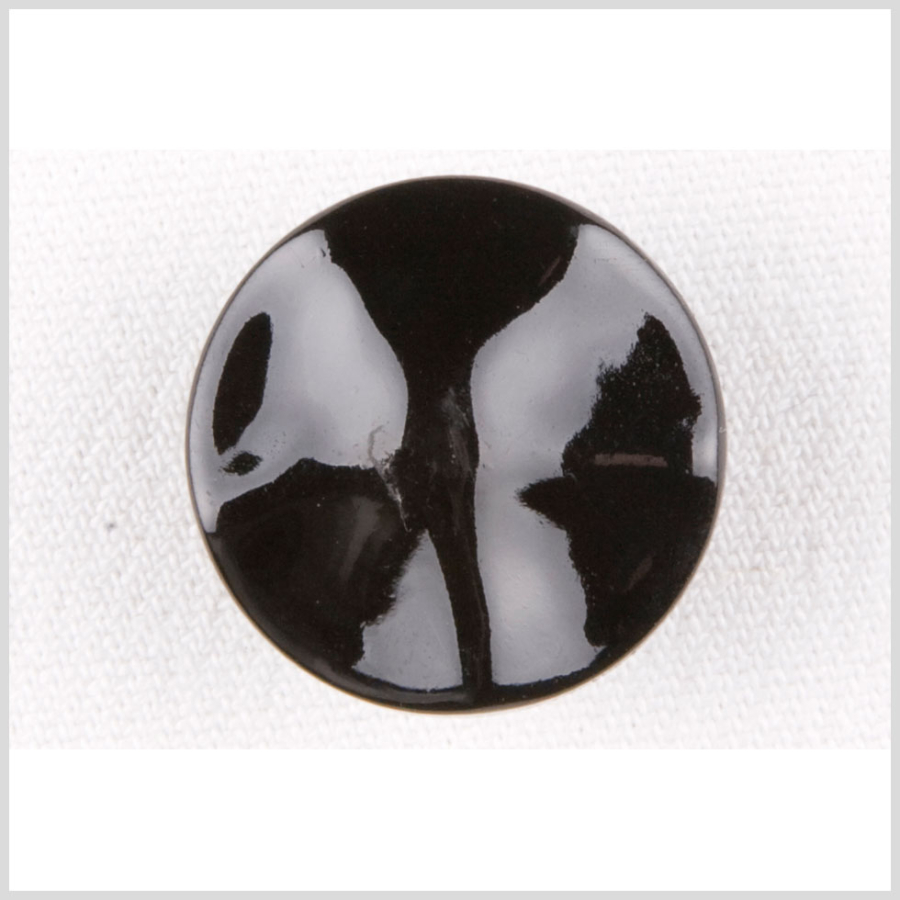 Black Plastic Button - 24L/15mm | Mood Fabrics
