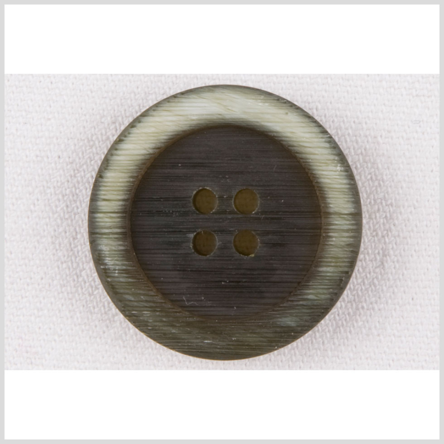 Green Plastic Coat Button - 44L/28mm | Mood Fabrics