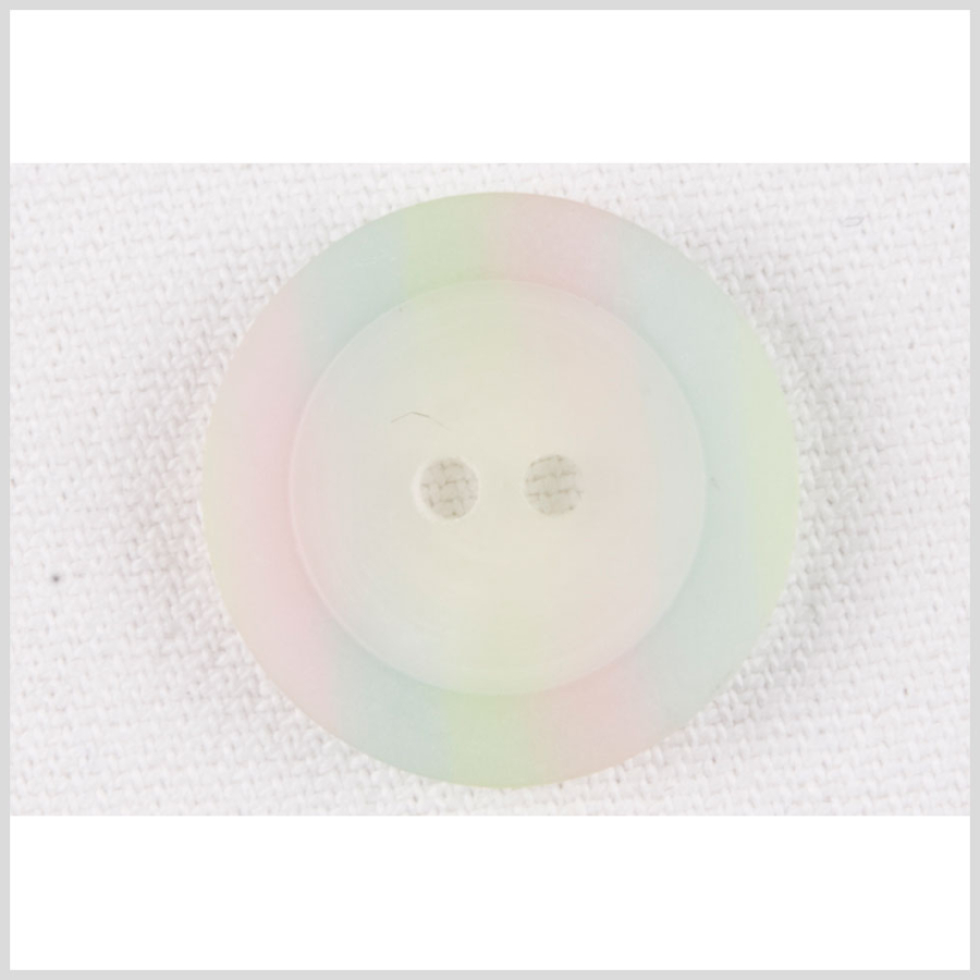 Multi-Clear Plastic Button - 24L/15mm | Mood Fabrics
