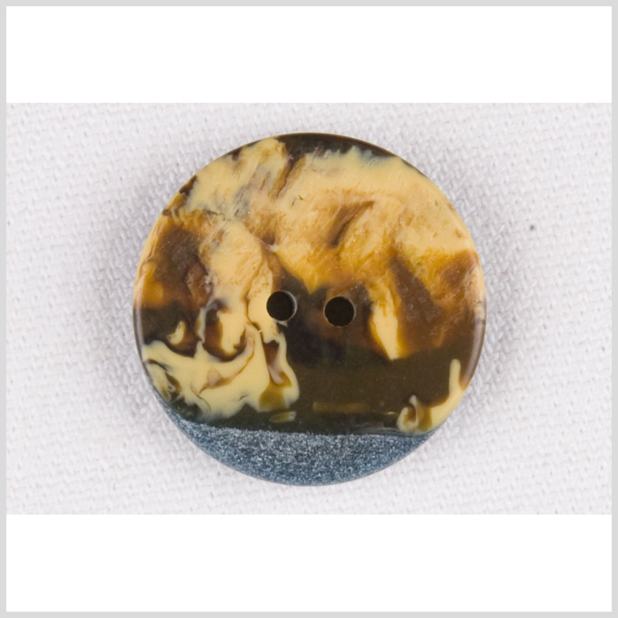 Beige/Brown Plastic Button - 32L/20mm | Mood Fabrics