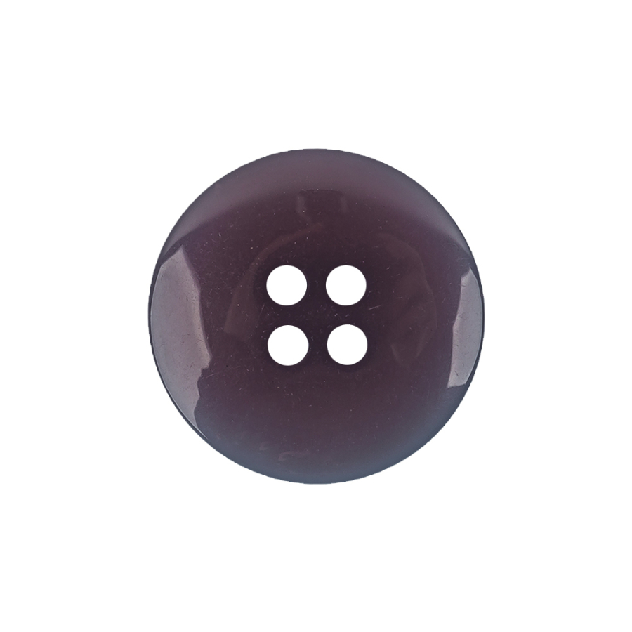 Glossy Purple and Navy 4-Hole Plastic Button - 36L/23mm | Mood Fabrics