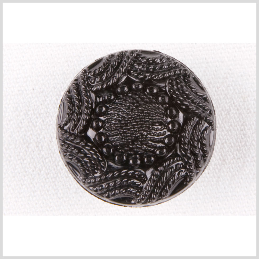 Black Plastic Button - 40L/25mm | Mood Fabrics
