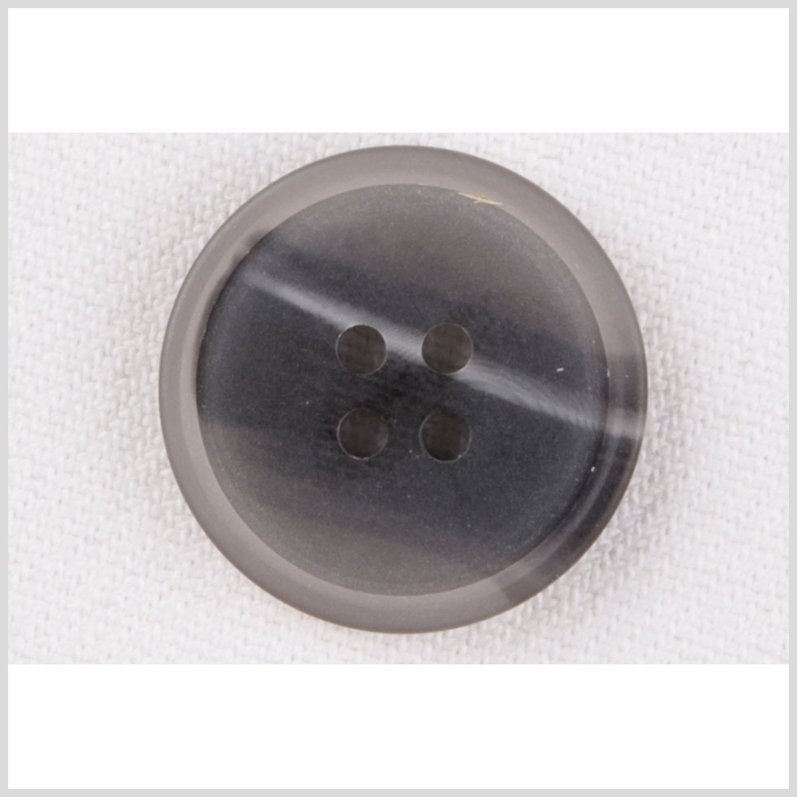 Gray Plastic Blazer Button - 36L/23mm | Mood Fabrics
