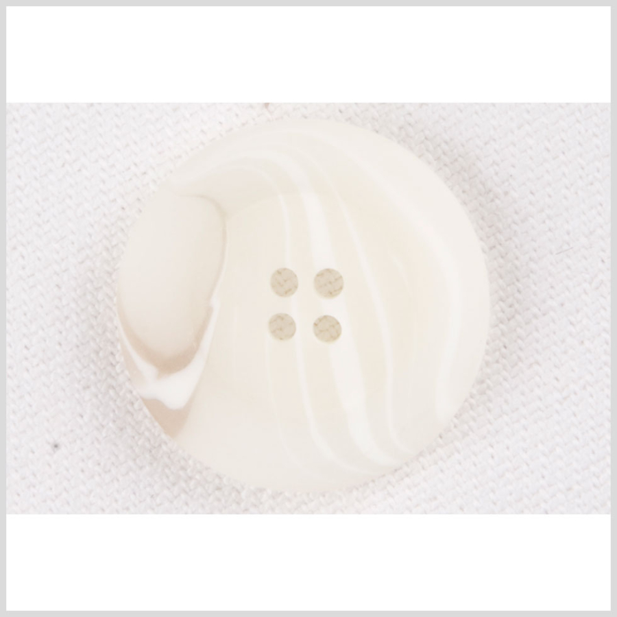 White Plastic Blazer Button - 24L/15mm | Mood Fabrics