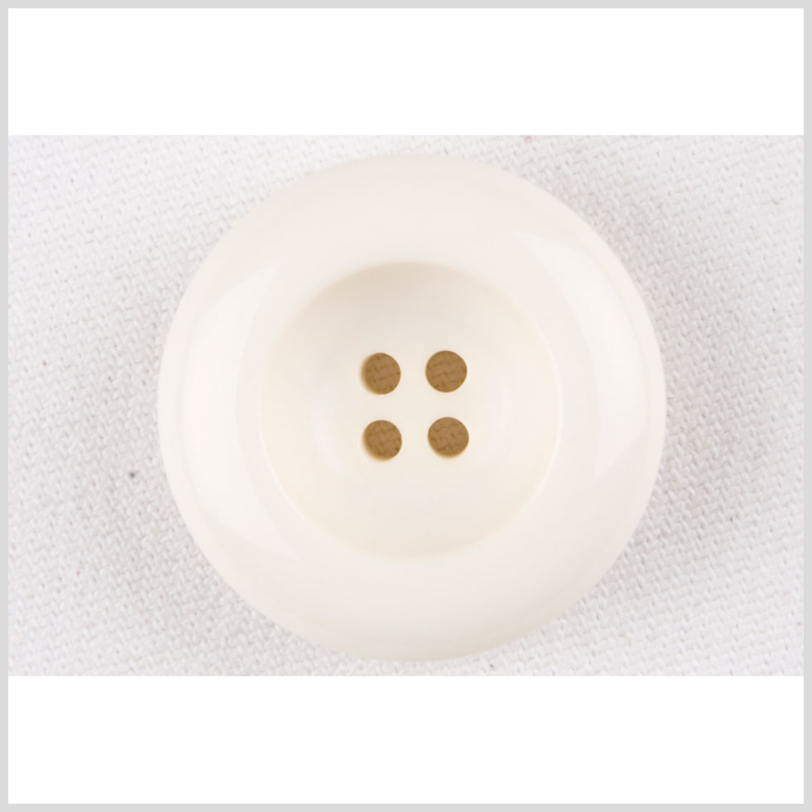 Ivory Plastic Button - 48L/30.5mm | Mood Fabrics