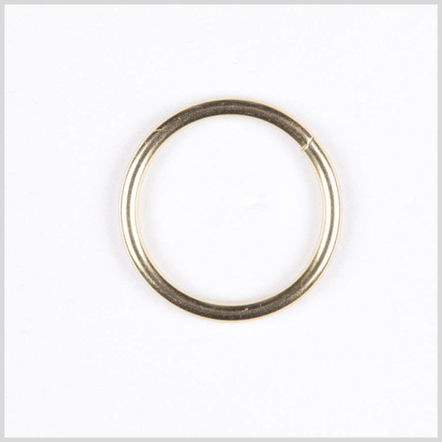 1 Gold Metal Ring Buckle | Mood Fabrics