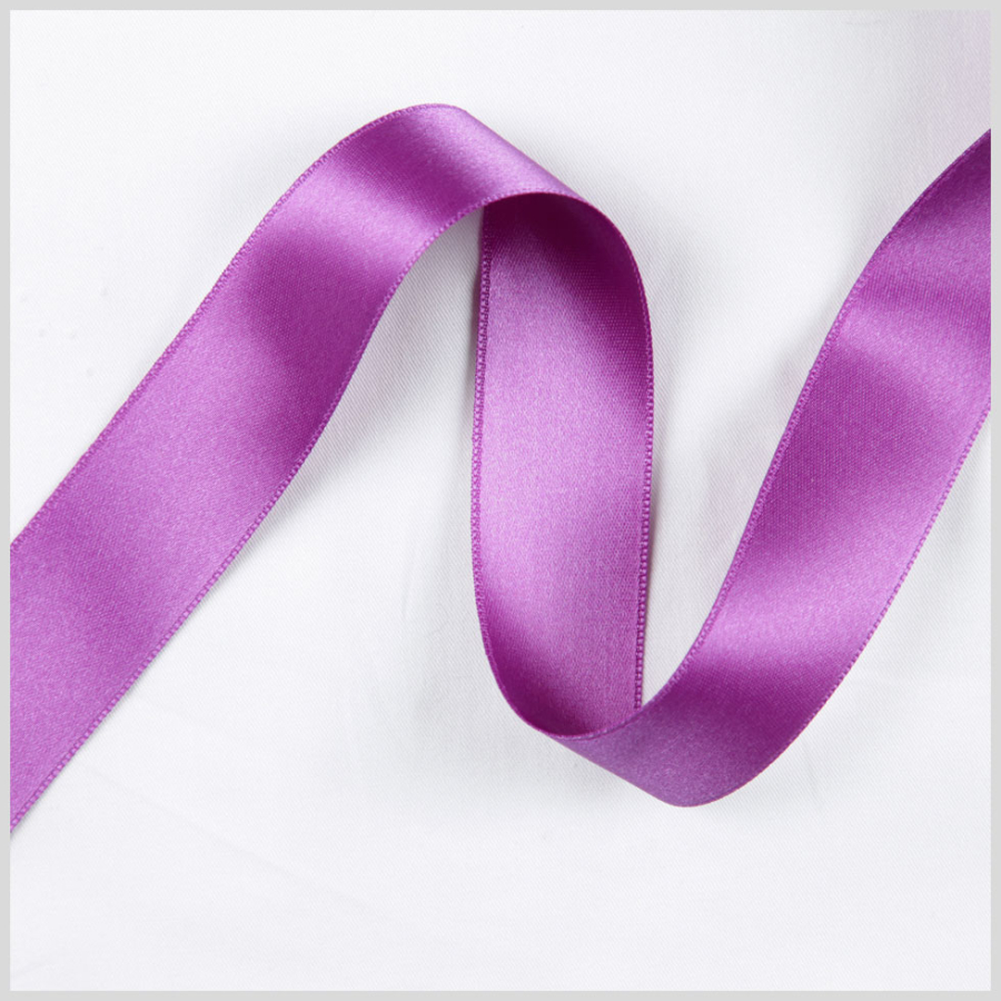 Grape Double Face French Satin Ribbon | Mood Fabrics
