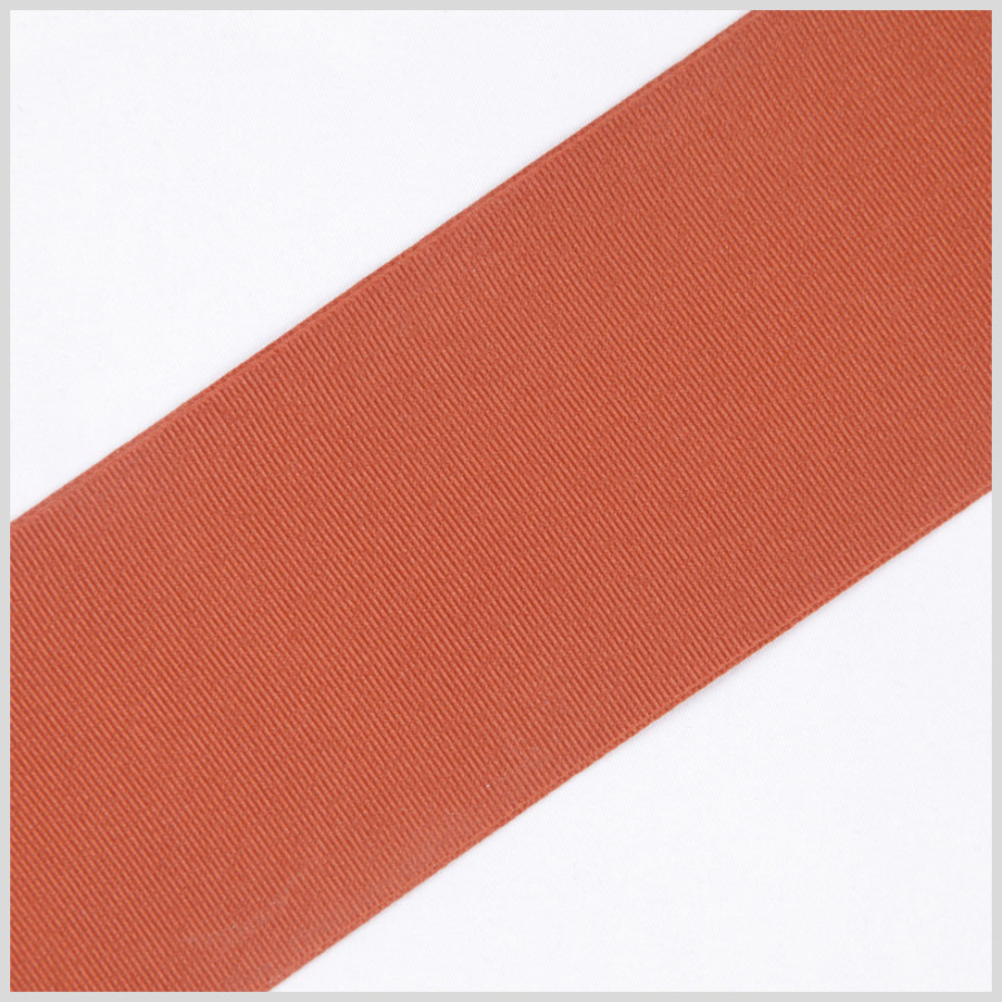 3 Rust Solid Grosgrain Ribbon | Mood Fabrics