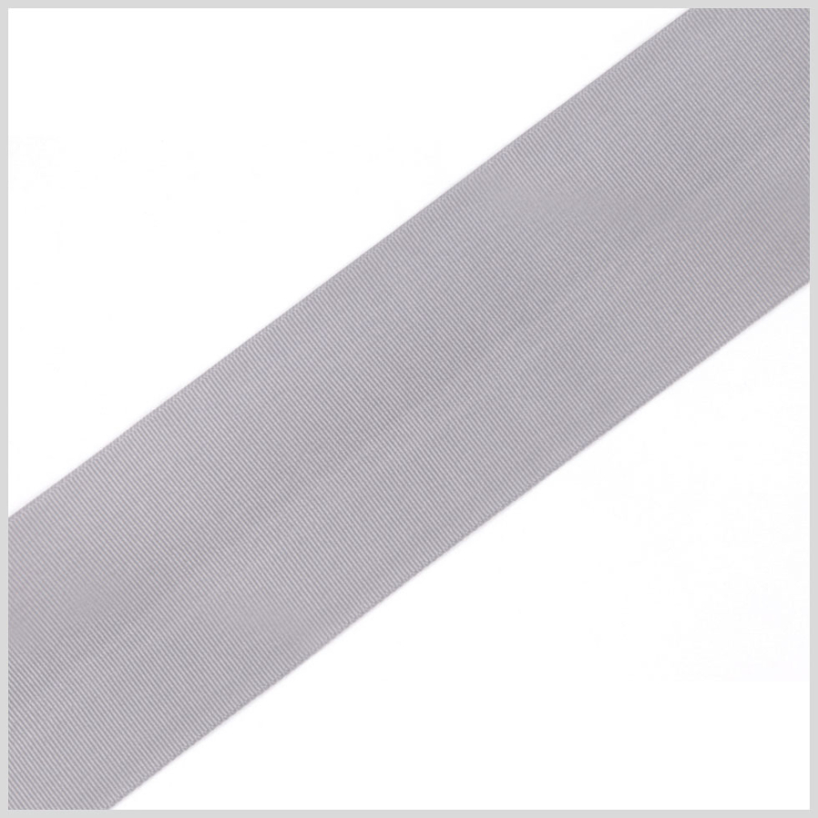 Gray Solid Grosgrain Ribbon | Mood Fabrics