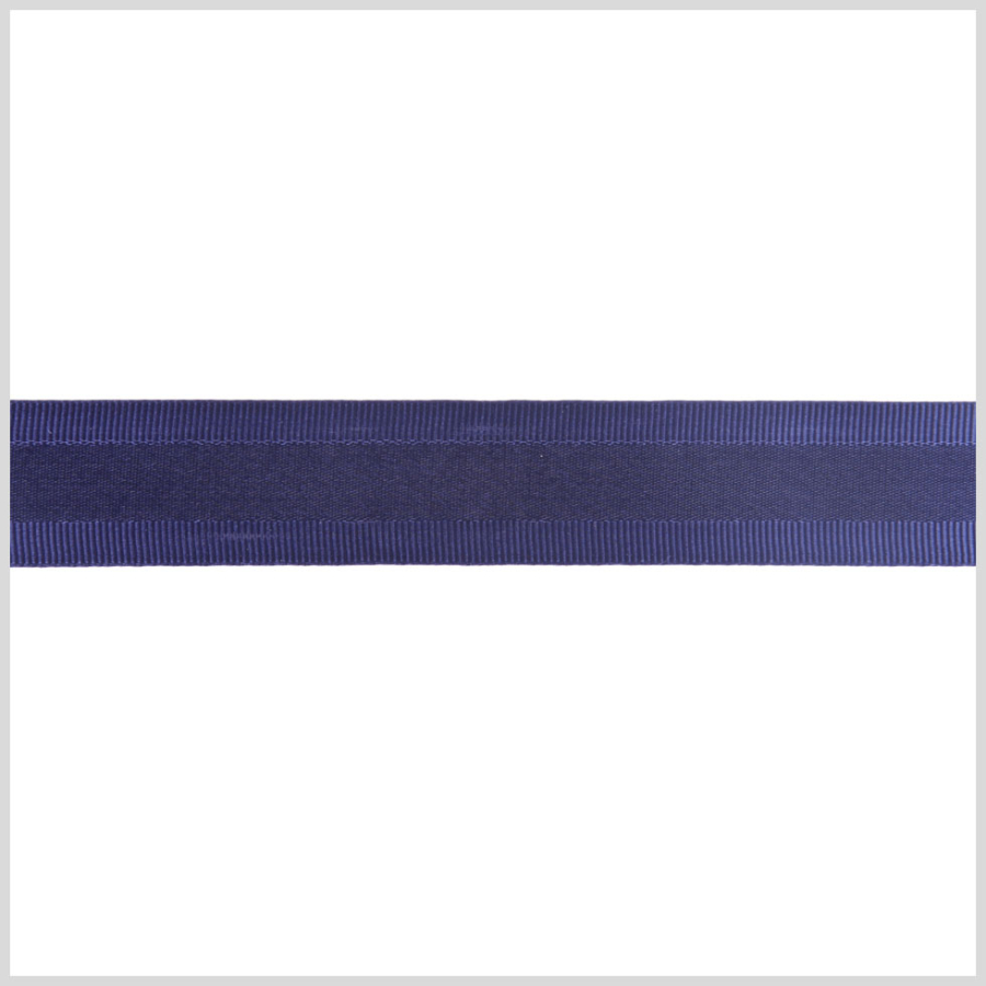5/8 Navy Satin Grosgrain Ribbon | Mood Fabrics