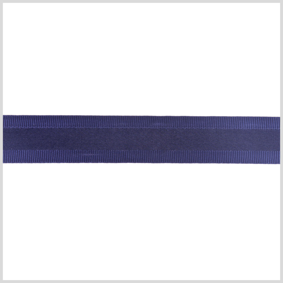 7/8 Navy Satin Grosgrain Ribbon | Mood Fabrics