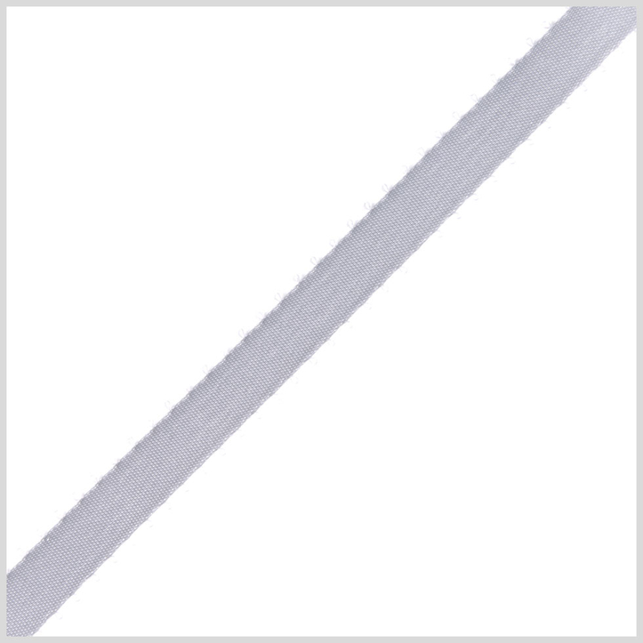 3/16 Light Gray Double Face Feather Edge Satin Ribbon | Mood Fabrics